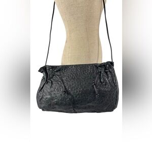 Genuine vintage CARLOS FALCHI genuine ostrich shoulder bag purse crossbody
